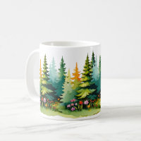 ¡tazas con temática natural! De los bosques sereno