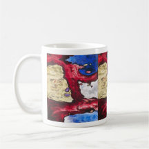 "Tazas de arte 'Formas de árbol y agua' de Arthur