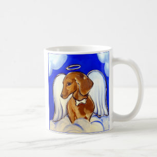 Taza De Café "Tazas de Dachshund Ángel Hermoso"