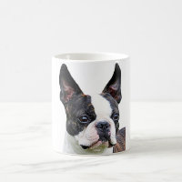 "Tazas del diseño del terrier de Boston"