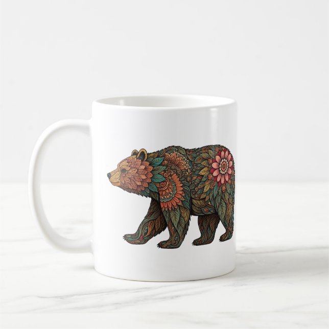 Taza De Café tazón con diseño de oso (Izquierda)