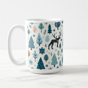 Taza De Café tazón con reno invernal