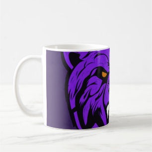 Taza De Café tazón de café clásico con diseño de cara de tigre