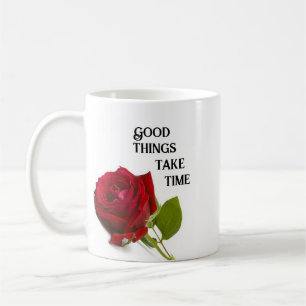 Taza De Café tazón de café con flores de Rosa