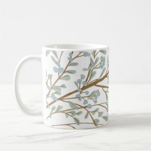 Taza De Café tazón de café con hojas y ramas de árboles