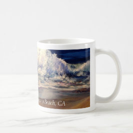 Taza De Café tazón de café con imagen de playa