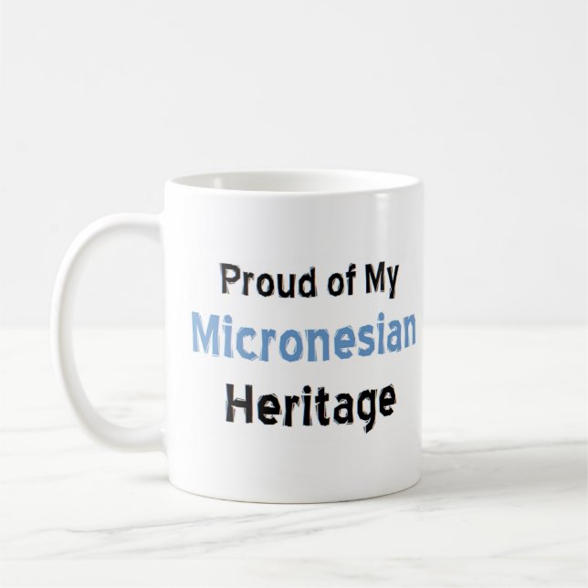 Taza De Café tazón de café con patrimonio micronesio (Izquierda)