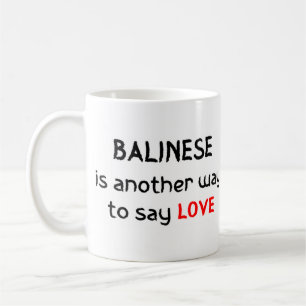 Taza De Café tazón de café de amor balinés