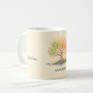 Taza De Café tazón de café de árbol futurista