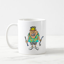 Taza De Café tazón de café de golfista humorístico