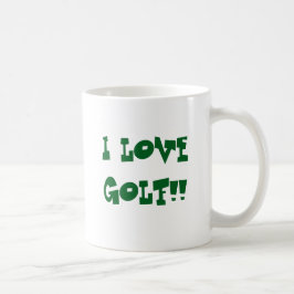 Taza De Café tazón de café de golfista humorístico