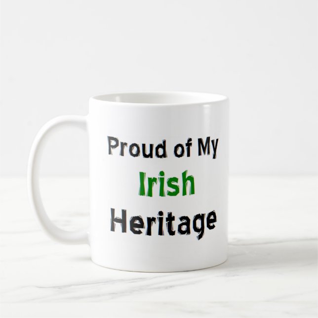 Taza De Café tazón de café de la herencia de irish (Izquierda)