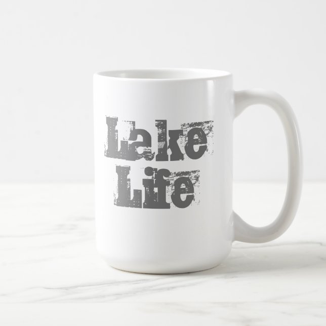Taza De Café tazón de café de la vida del lago (Derecha)