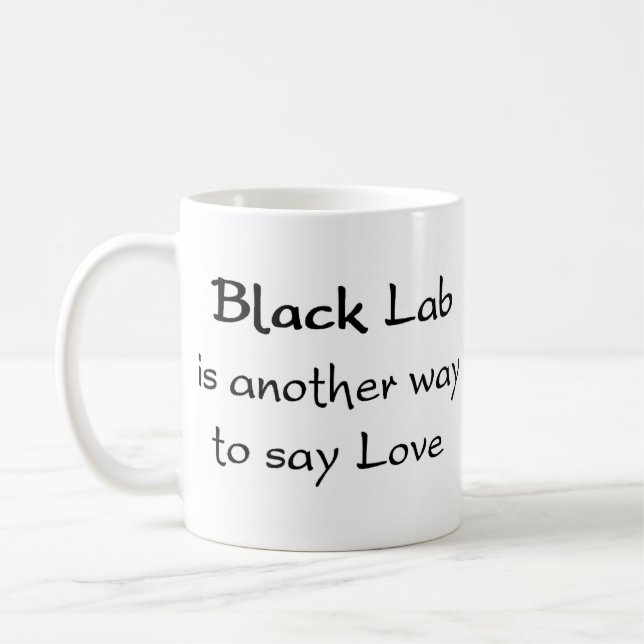 Taza De Café tazón de café de laboratorio negro (Izquierda)