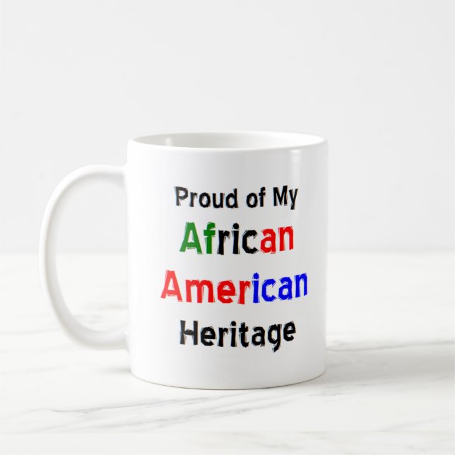 Taza De Café tazón de café del legado de afroamérica (Izquierda)