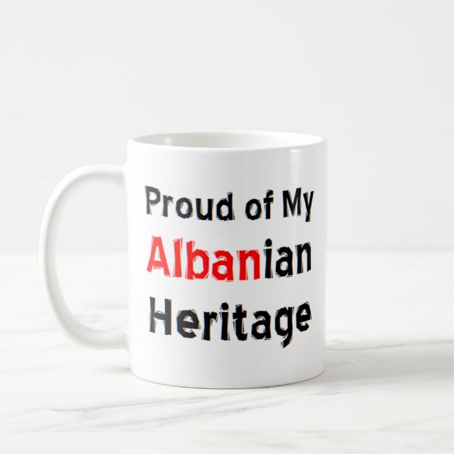 Taza De Café tazón de café del patrimonio albanés (Izquierda)