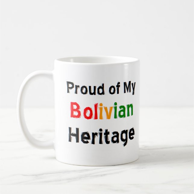 Taza De Café tazón de café del patrimonio boliviano (Izquierda)