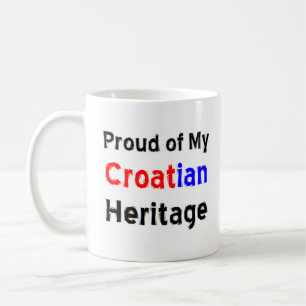 Taza De Café tazón de café del patrimonio croata