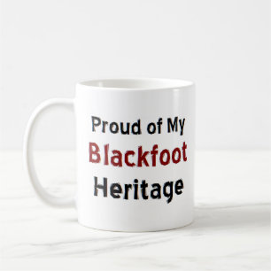 Taza De Café tazón de café del patrimonio de los pies negros