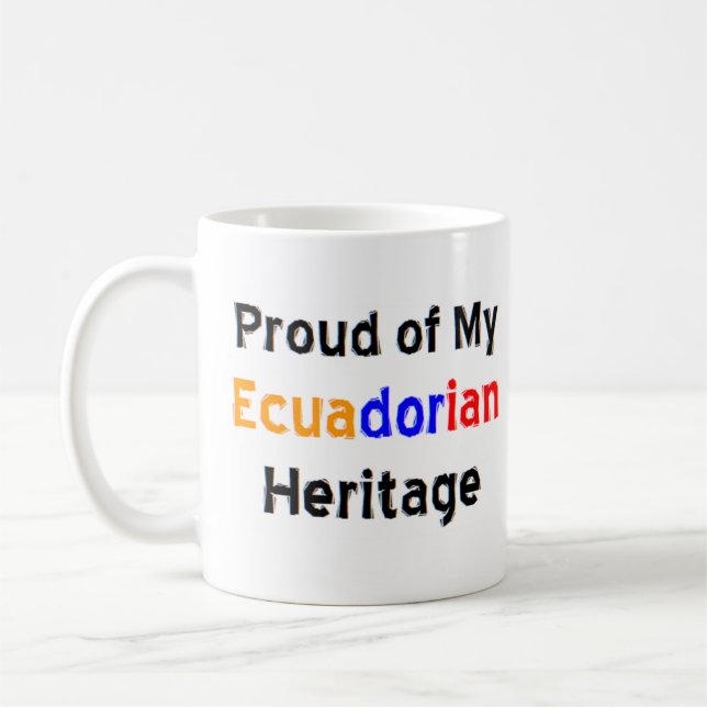 Taza De Café tazón de café del patrimonio ecuatoriano (Izquierda)