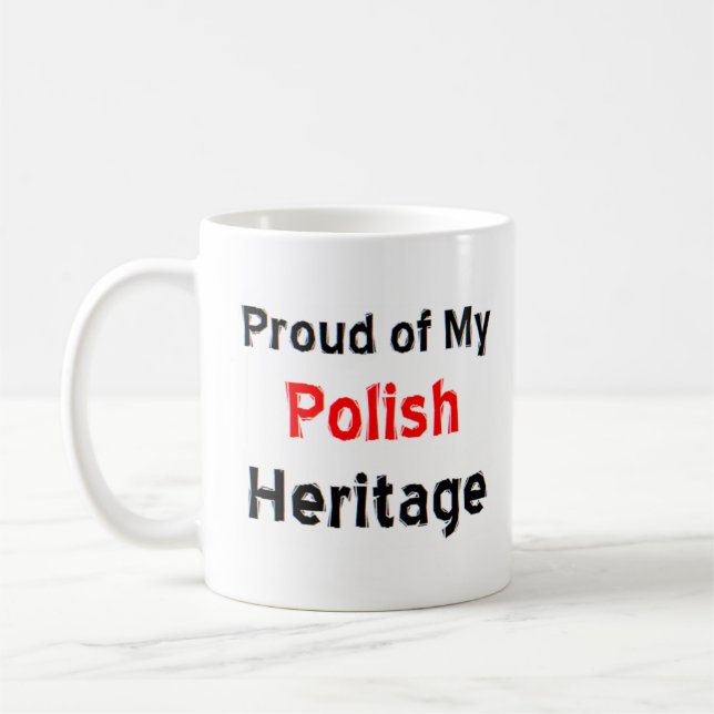 Taza De Café tazón de café del patrimonio polaco (Izquierda)