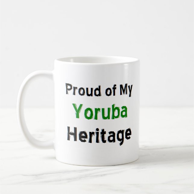 Taza De Café tazón de café del patrimonio yoruba (Izquierda)