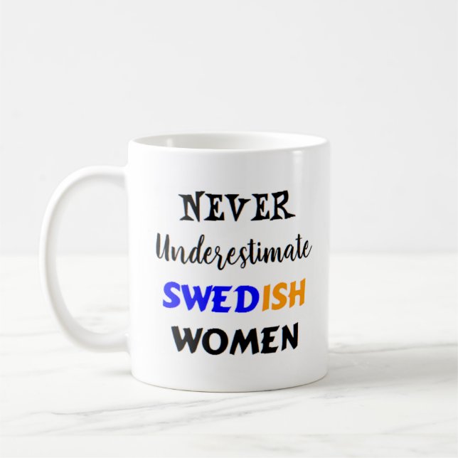 Taza De Café tazón de café para mujeres suecas (Izquierda)