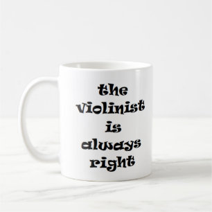 Taza De Café tazón de café violinista siempre derecho