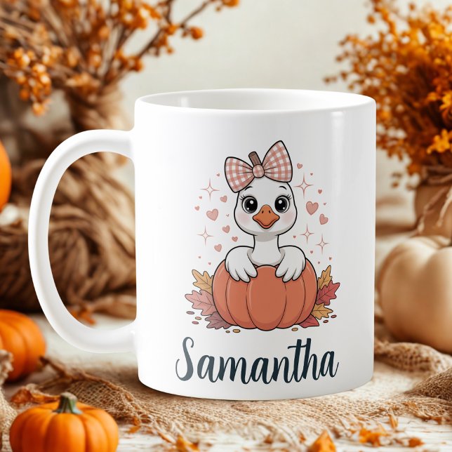 Taza De Café tazón de calabaza de otoño lindo (Subido por el creador)