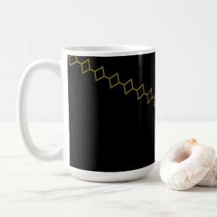 Taza De Café Tazón de Chili de Flujo de Ónix Elegante