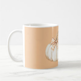Taza De Café Tazón de Crema de Naranja Melocotón Calabaza Blanc