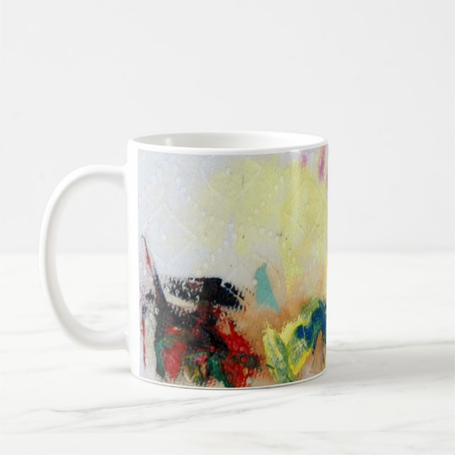 Taza De Café tazón de diseño abstracto (Izquierda)