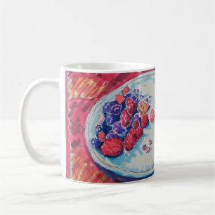 Taza De Café Tazón de Frutas Rojas