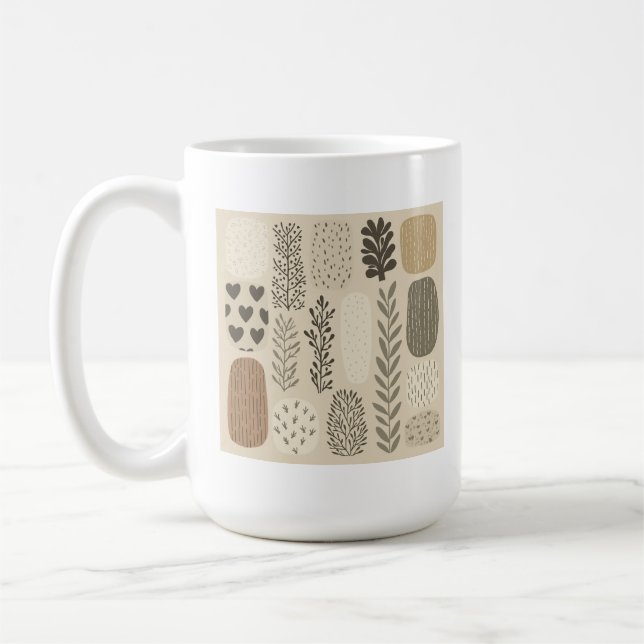 Taza De Café tazón de imagen beige. (Izquierda)