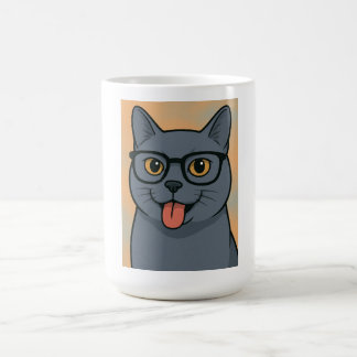 Taza De Café tazón de imagen personalizado, azul ruso, tazón de