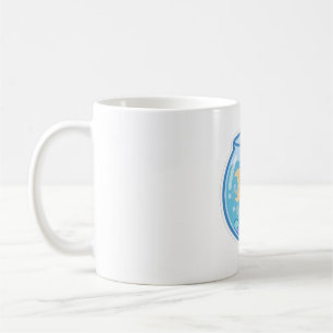 Taza De Café Tazón de pez dorado fantasma Arte de Halloween lin
