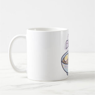 Taza De Café Tazón de Ramen de Fantasma Adorable Arte de Hallow