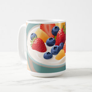 Taza De Café Tazón de Yogur de Fruta Fresca