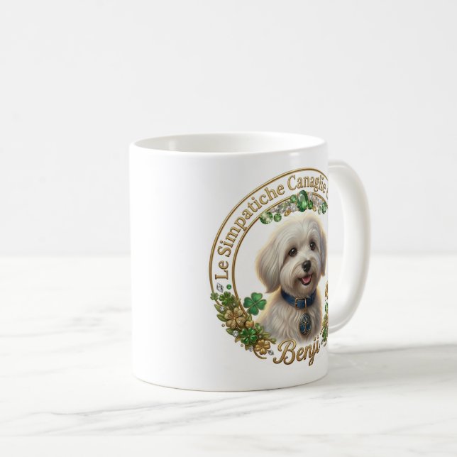 Taza De Café Tazza Benji Bianca - Coton Detectives (Anverso derecho)