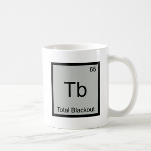 Taza De Café Tb - Apagón Total Símbolo de Elemento Químico Dive