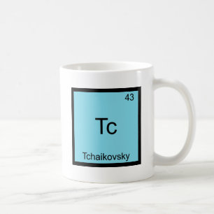 Taza De Café Tc - Símbolo divertido del elemento de la químic