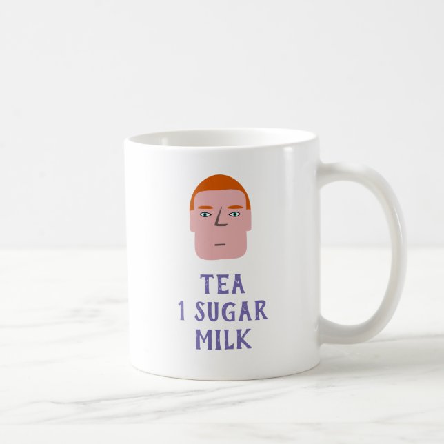 Taza De Café Té 1 Azúcar Leche (Derecha)
