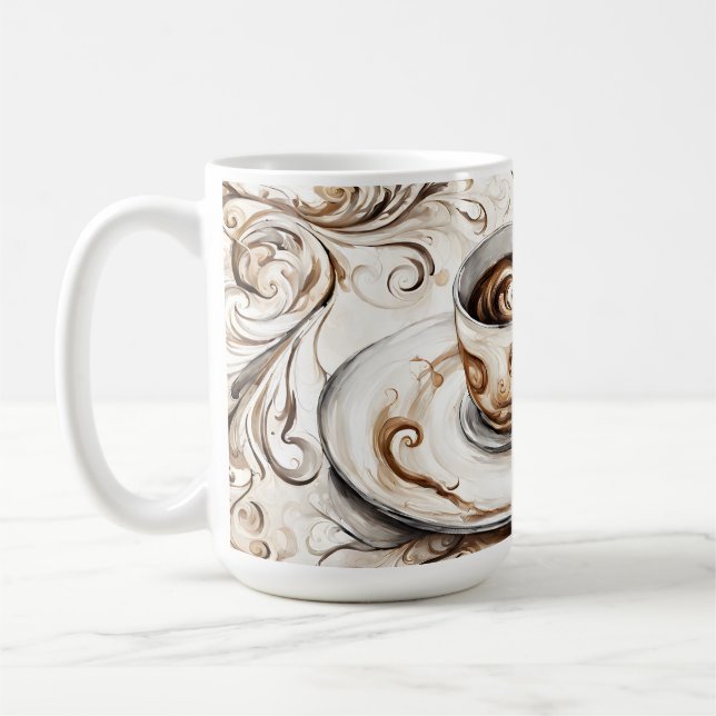 Taza De Café Té acuarela - Café Adictos (Izquierda)