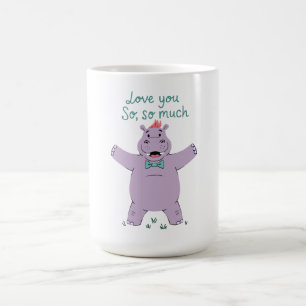 Taza De Café Te Ama Hipopótamo Tanto
