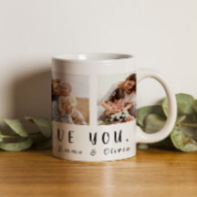 Te Ama Mamá | 4 Fotos cuadradas + Nombres Café M