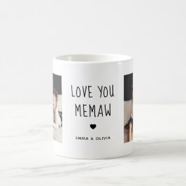 Taza De Café Te Ama Memaw | Dos textos manuscritos fotográficos
