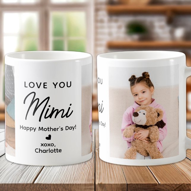 Taza De Café Te Ama Mimi Personalizado 2 Fotos Abuela (Subido por el creador)