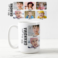 Te Amamos Abuela 6 Nietos Foto Personalizada