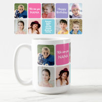 Te Amamos Abuela 7 Nietos Foto Café Personalizado