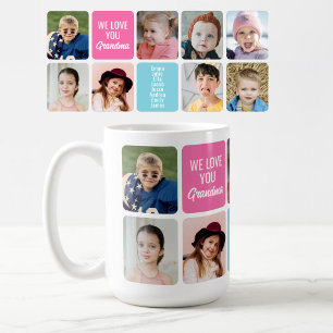 Taza De Café Te Amamos Abuela 8 Nietos Foto Café Personalizada